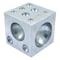 H & H Industrial Products 2 X 2 X 2" Dapping Block Square With Steel 4-40MM Cavaties 8606-3400 - alternate 2
